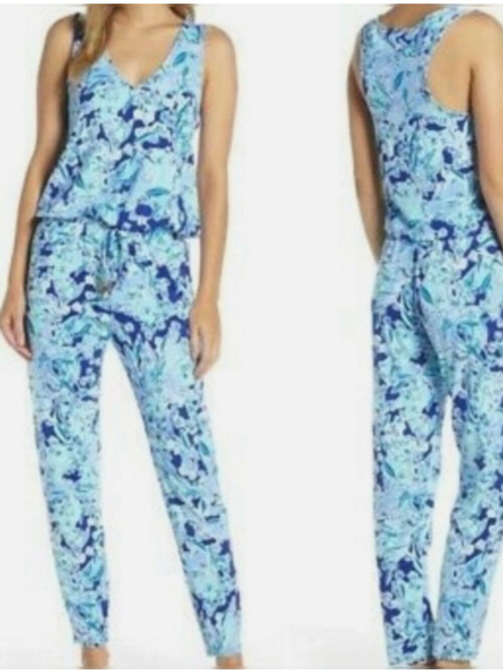 Lilly Pulitzer Paulina Jumpsuit Royal Purple Koalafications Large